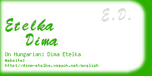 etelka dima business card